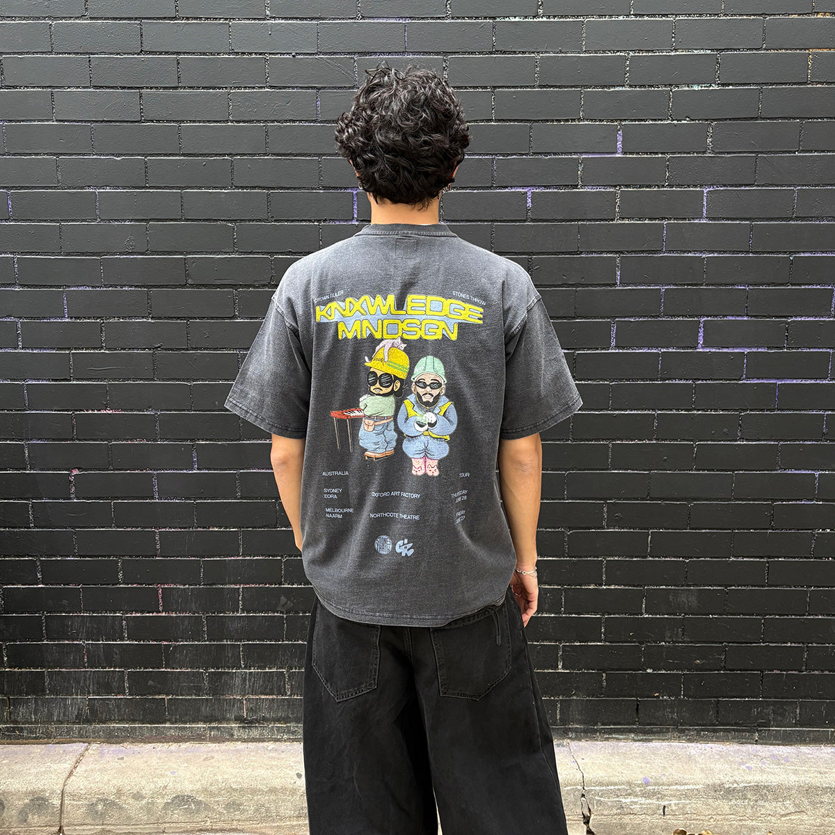KNXWLEDGE x MNDSGN AUS TOUR TEE - BLACK