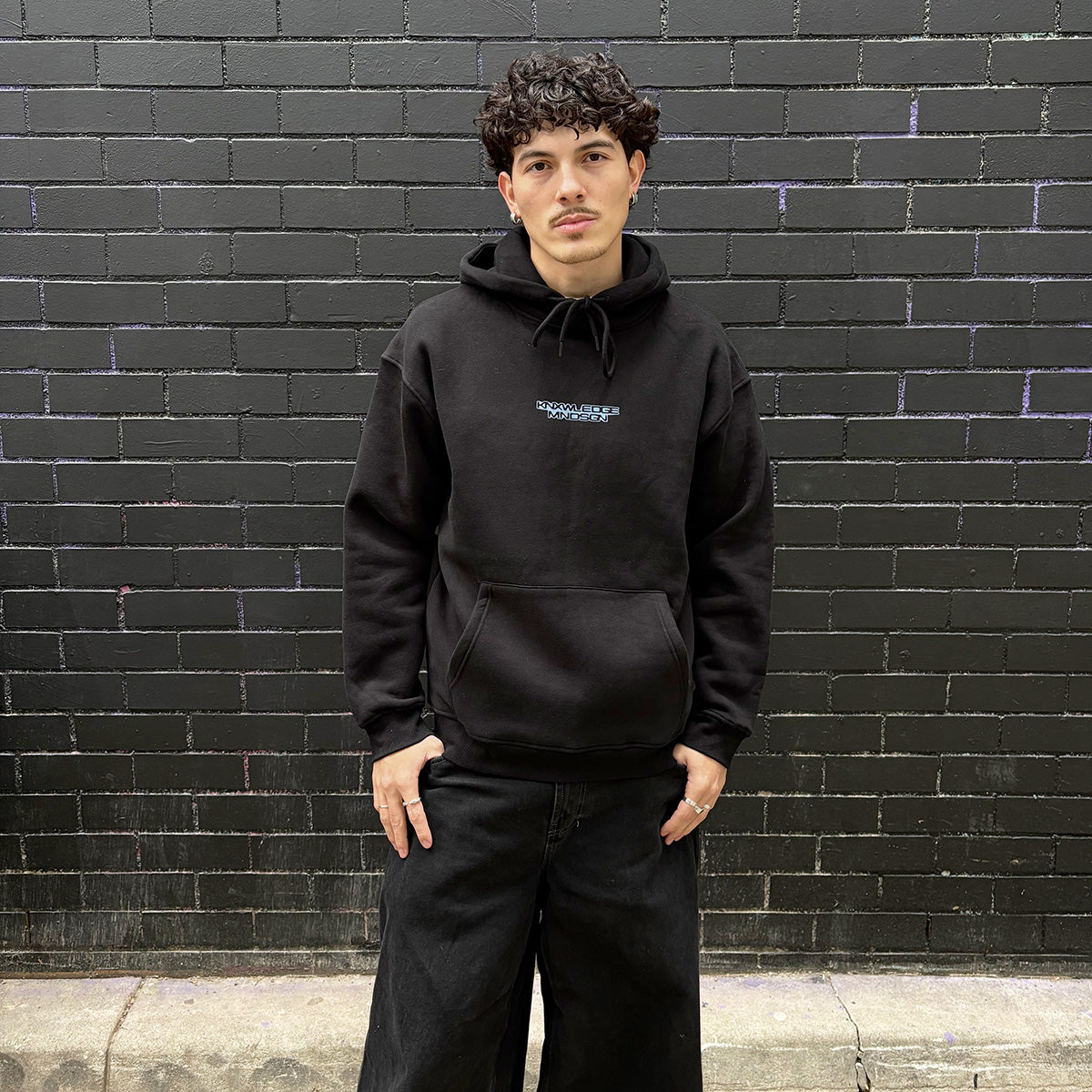 KNXWLEDGE x MNDSGN AUS TOUR HOODIE - BLACK