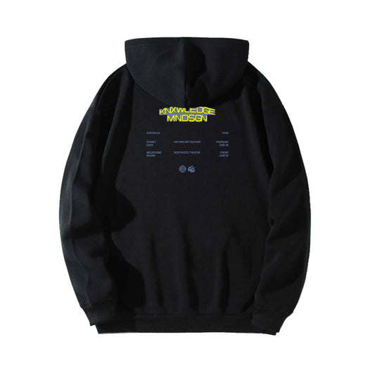 KNXWLEDGE x MNDSGN AUS TOUR HOODIE - BLACK