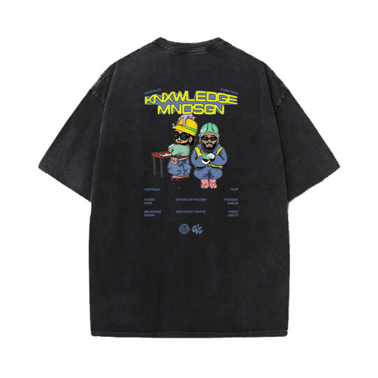 KNXWLEDGE x MNDSGN AUS TOUR TEE - BLACK